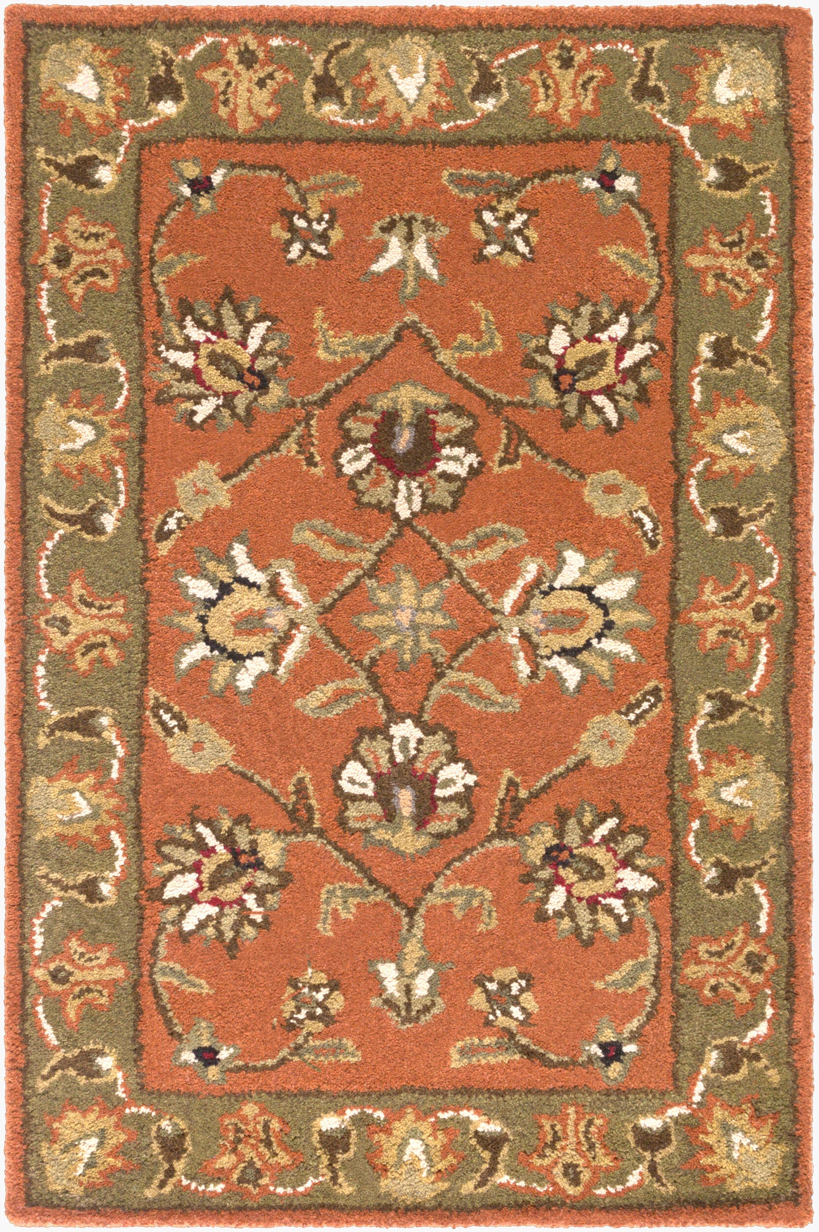 Crowne Rug | Burnt Orange | CRN6019