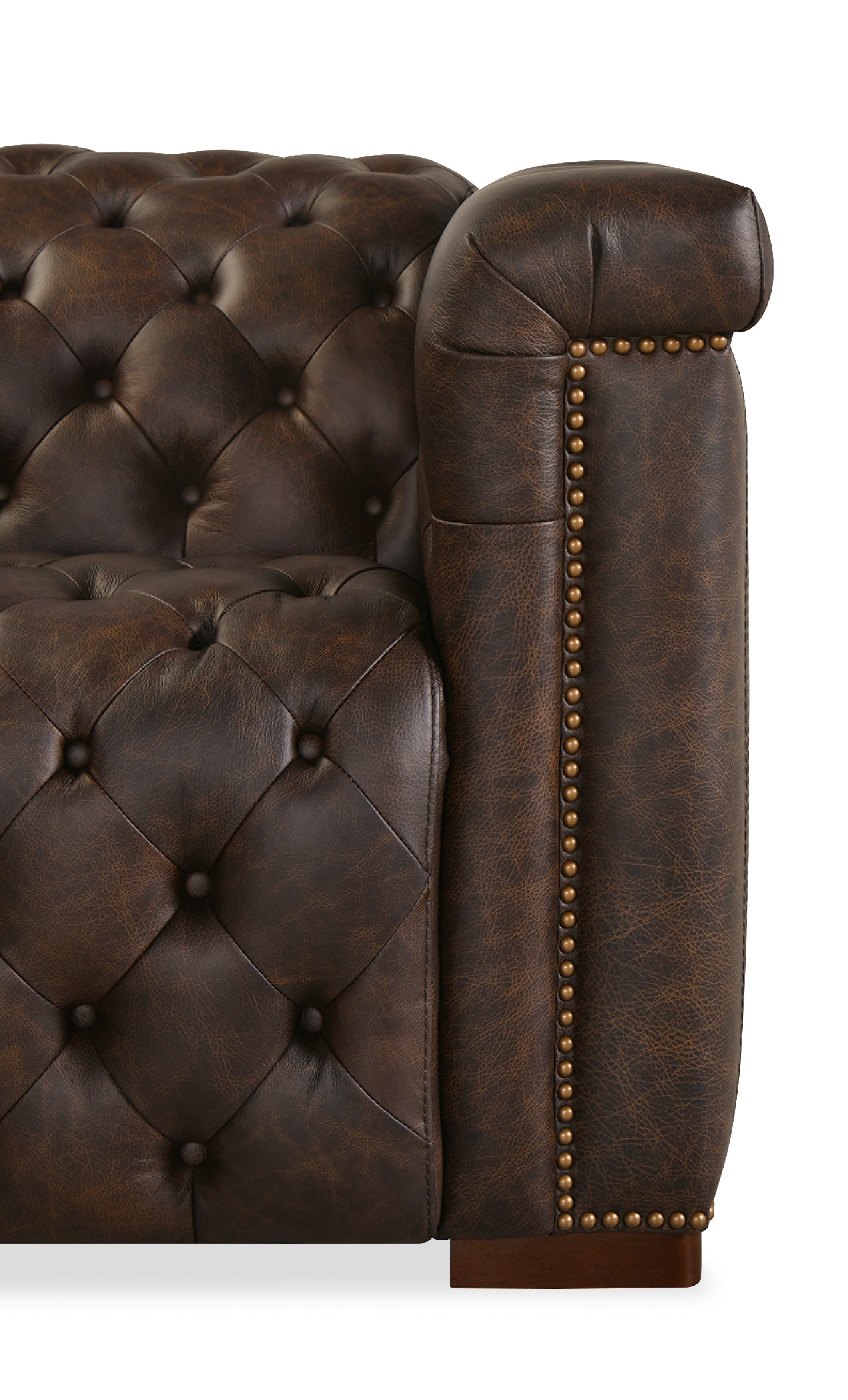 Savion Deux 5 Seat Sectional with Three Power Recliners and Six Power Headrests | Brown