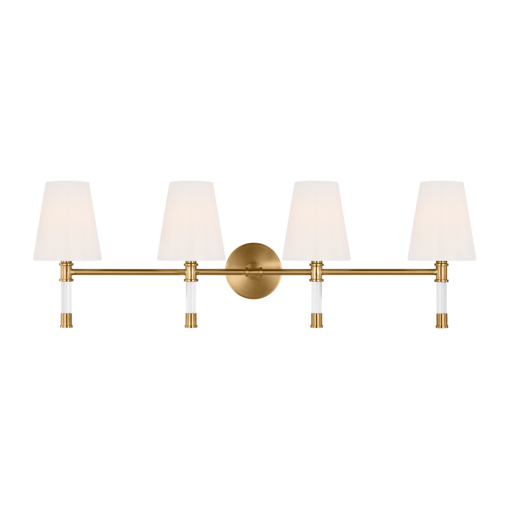Hanover 4 - Light Vanity Burnished Brass