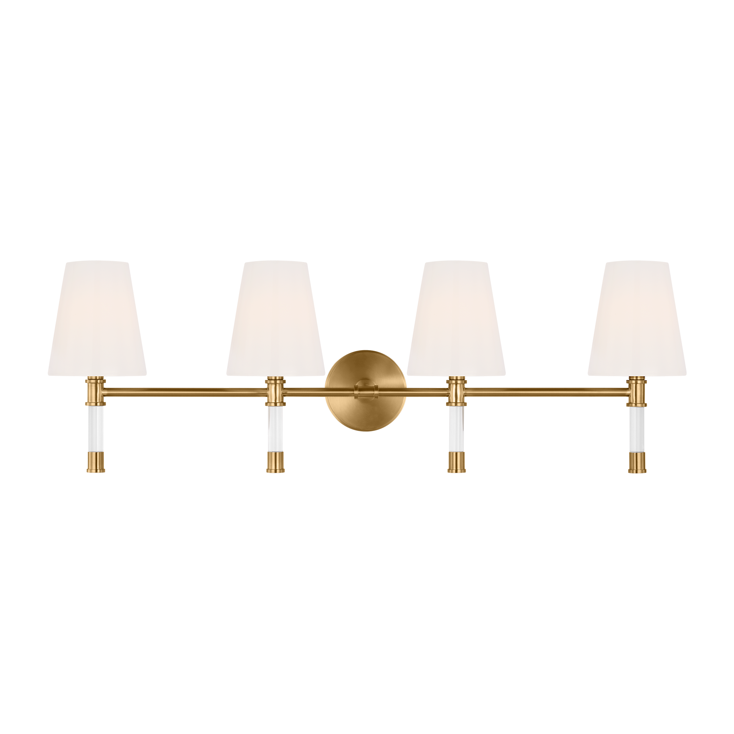 Hanover 4 - Light Vanity Burnished Brass