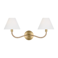 Laguna Double Sconce Burnished Brass