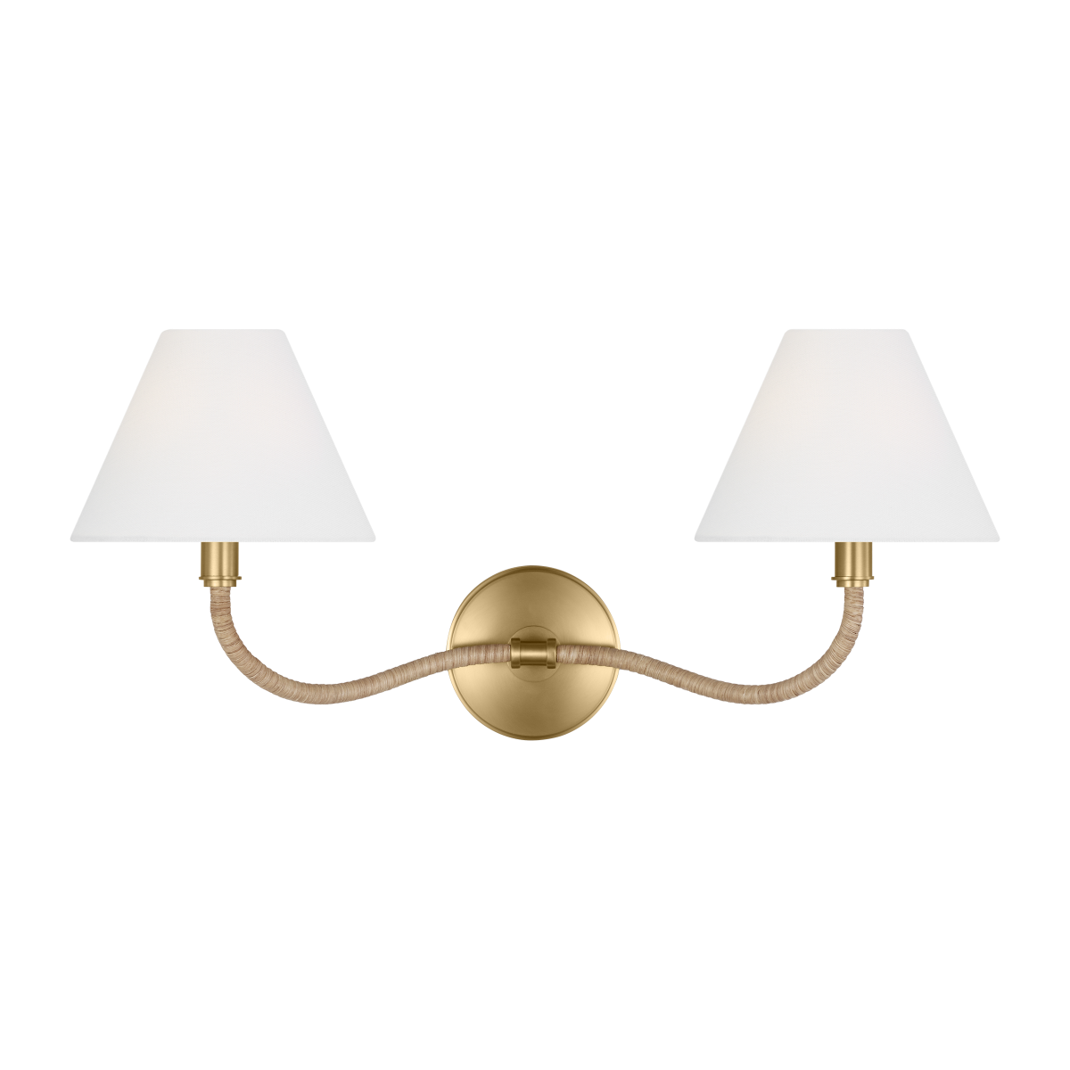 Laguna Double Sconce Burnished Brass