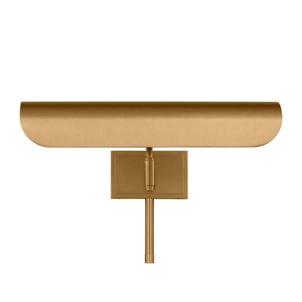 Hull 13" Picture Light Burnished Brass