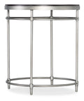 St. Armand Round End Table | Distressed Black