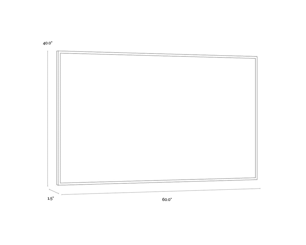 Dream State - 60" X 40" - Natural Floater Frame