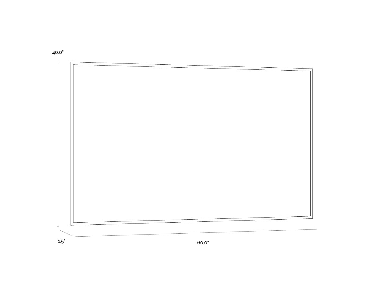 Dream State - 60" X 40" - Natural Floater Frame