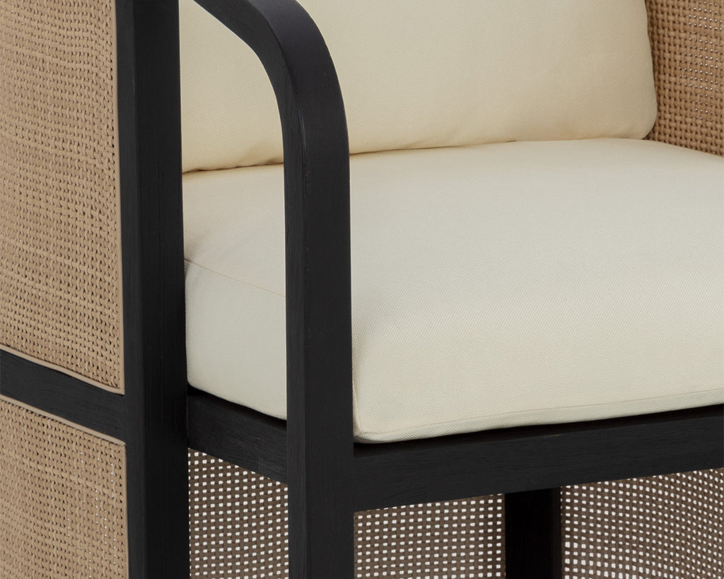 Palermo Dining Chair - Charcoal - Stinson Cream