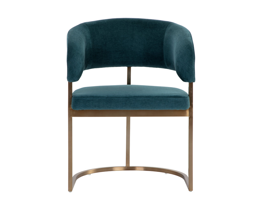Marris Dining Armchair - Gold - Danny Teal