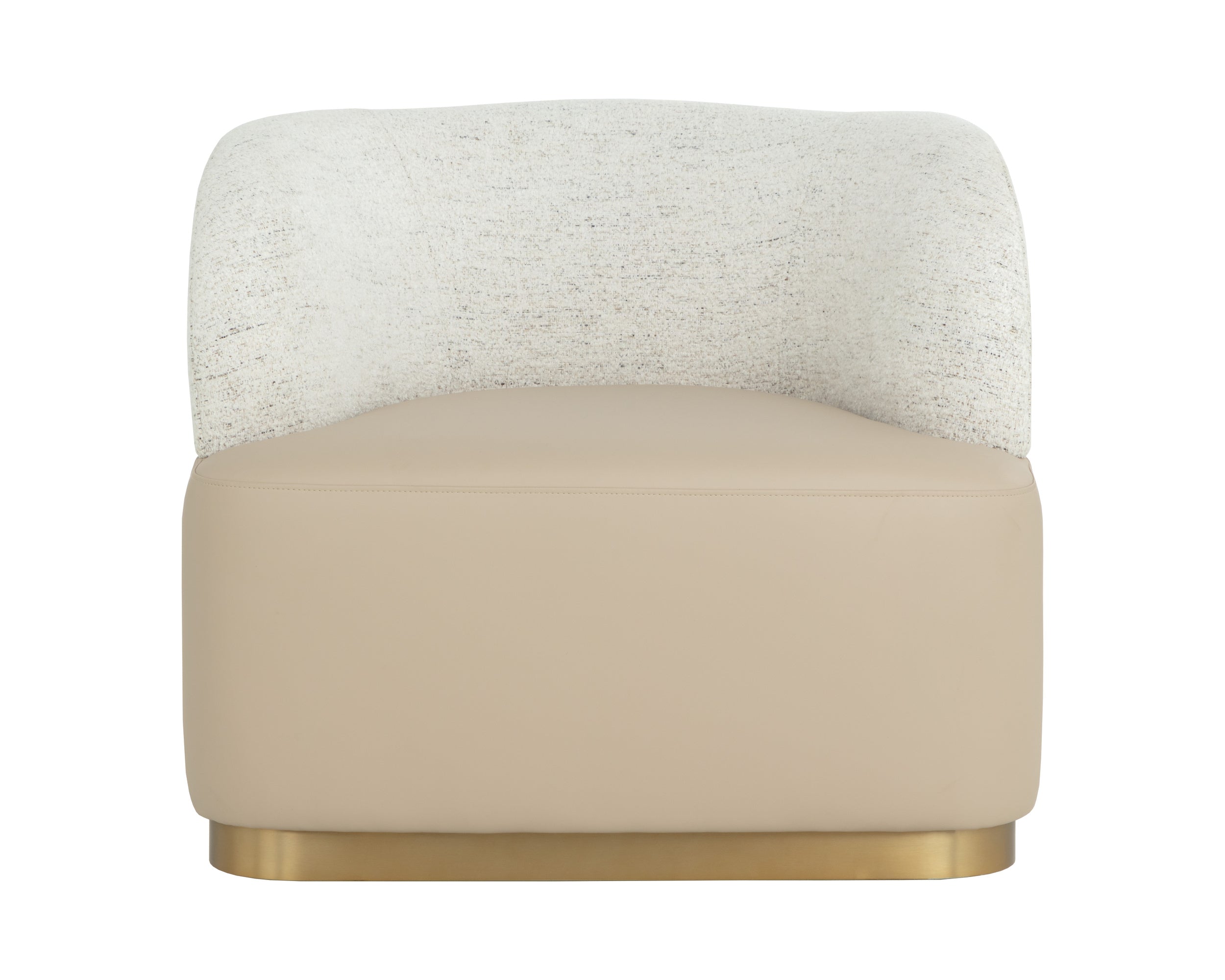 Brinda Swivel Lounge Chair - Napa Beige / Hailey Moon