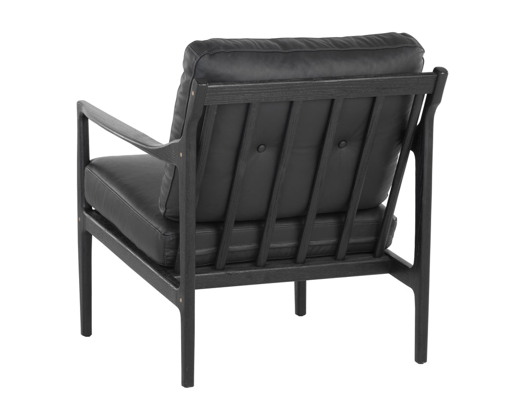 Gilmore Lounge Chair - Black - Black Leather
