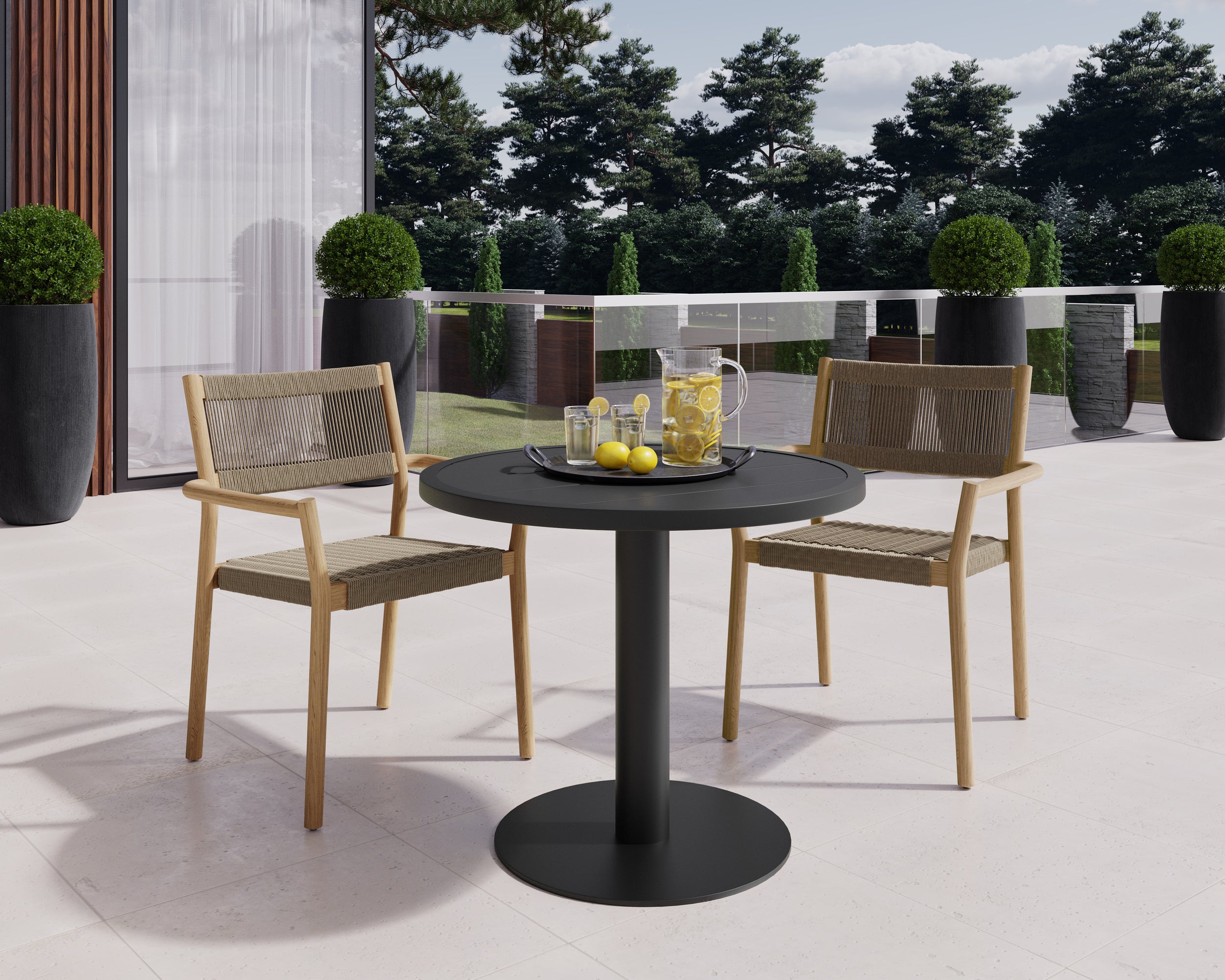 Kavala Stackable Dining Armchair - Natural