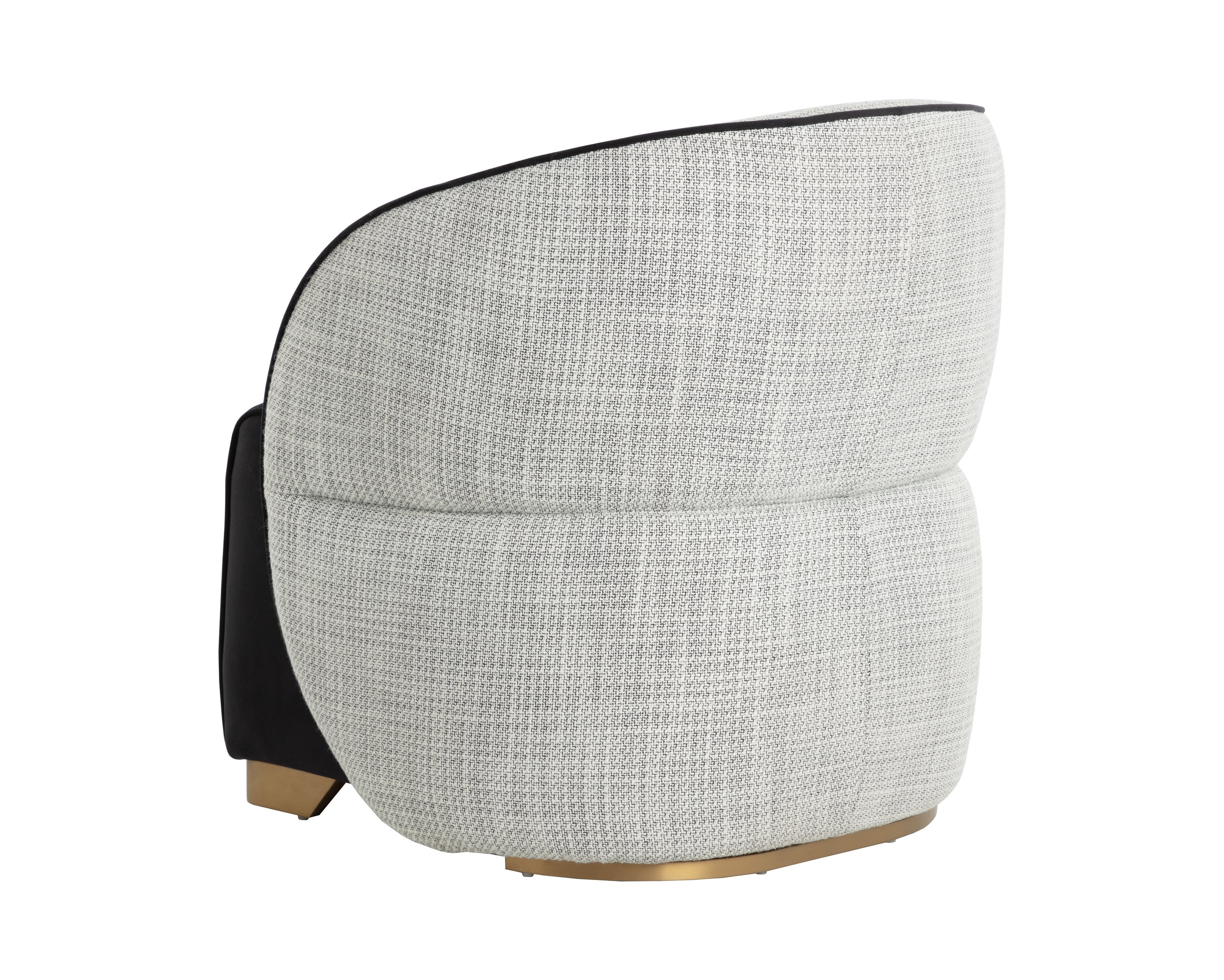 Fatina Lounge Chair - Abbington Black / Vera White Pepper