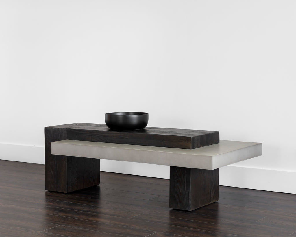 Herriot Coffee Table - Dark Brown / Grey