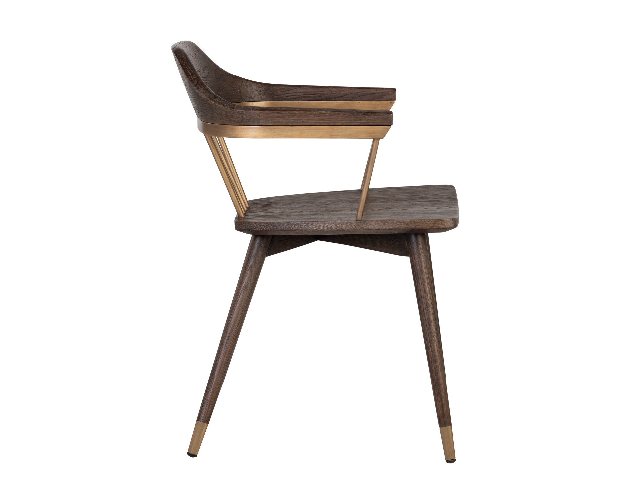 Demi Dining Armchair - Distressed Brown