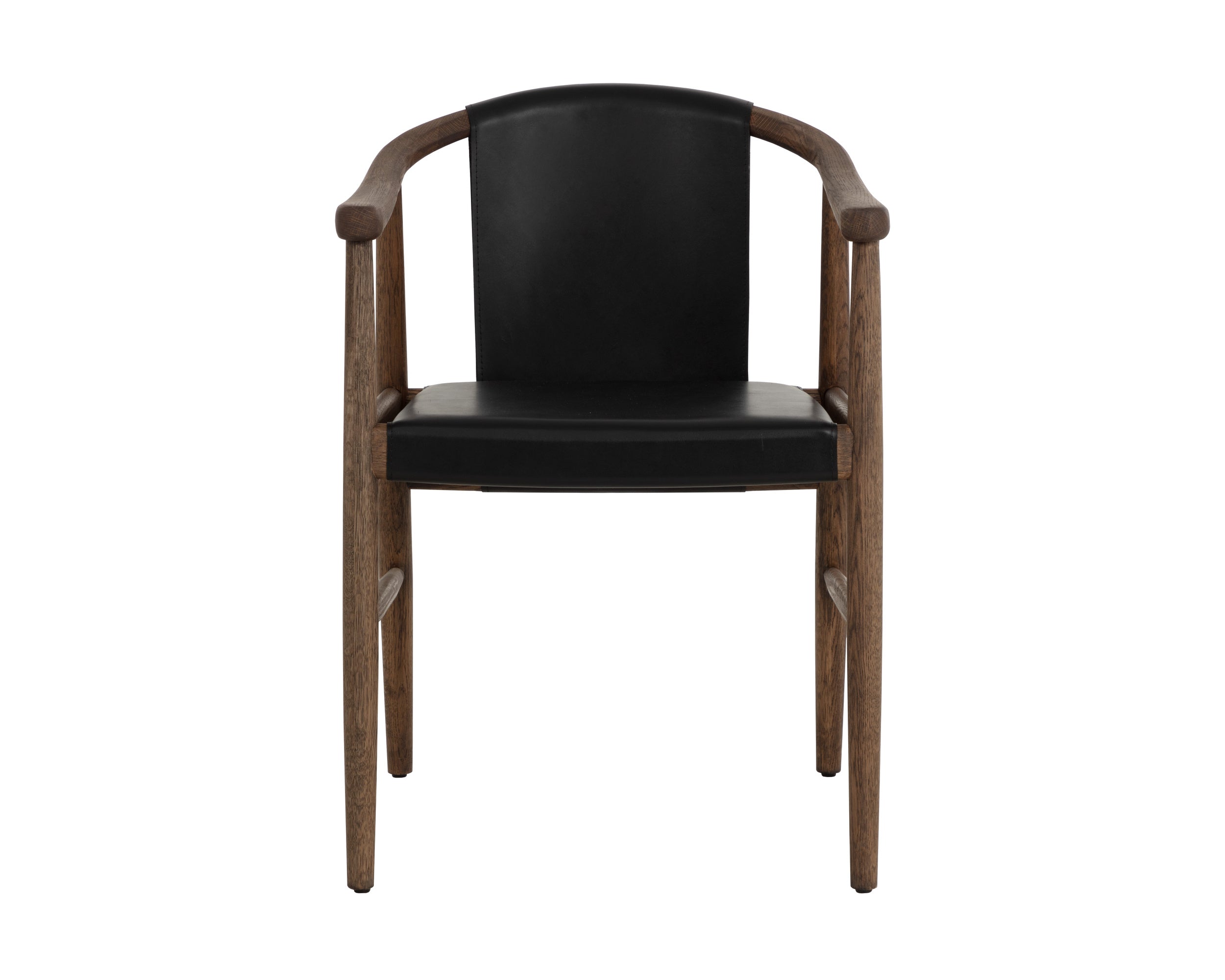 Aran Dining Armchair - Onyx Leather