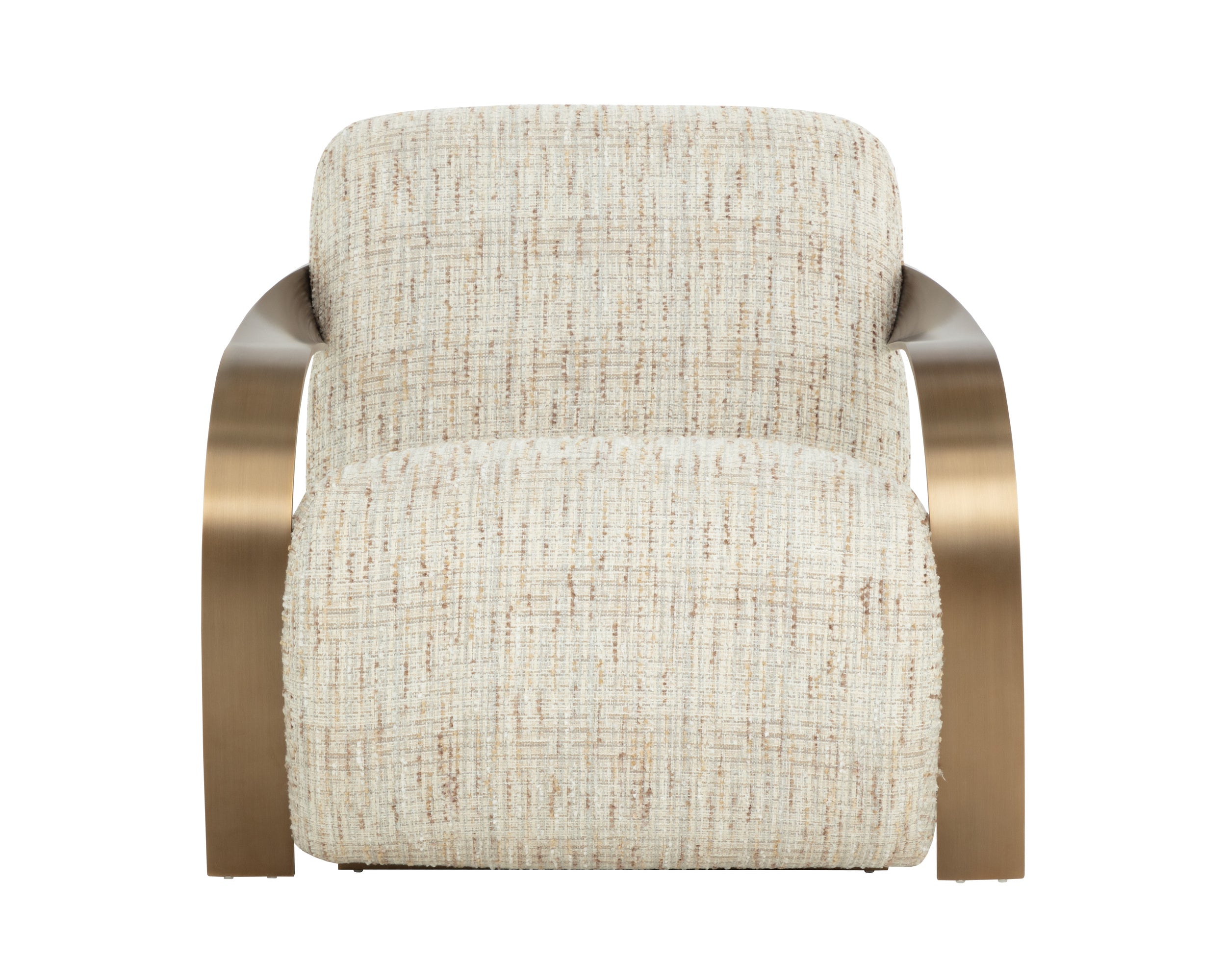Sonesta Lounge Chair - Antique Brass - Haute Cobblestone