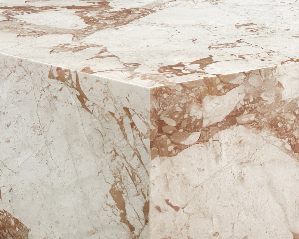 Laros Coffee Table - Rectangular - Crema Breccia Marble