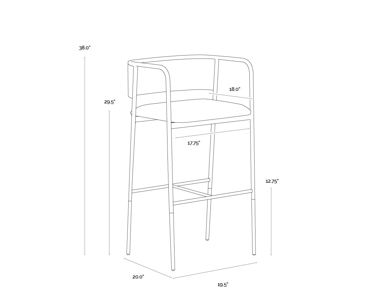 Brenan Barstool - Bravo Cognac