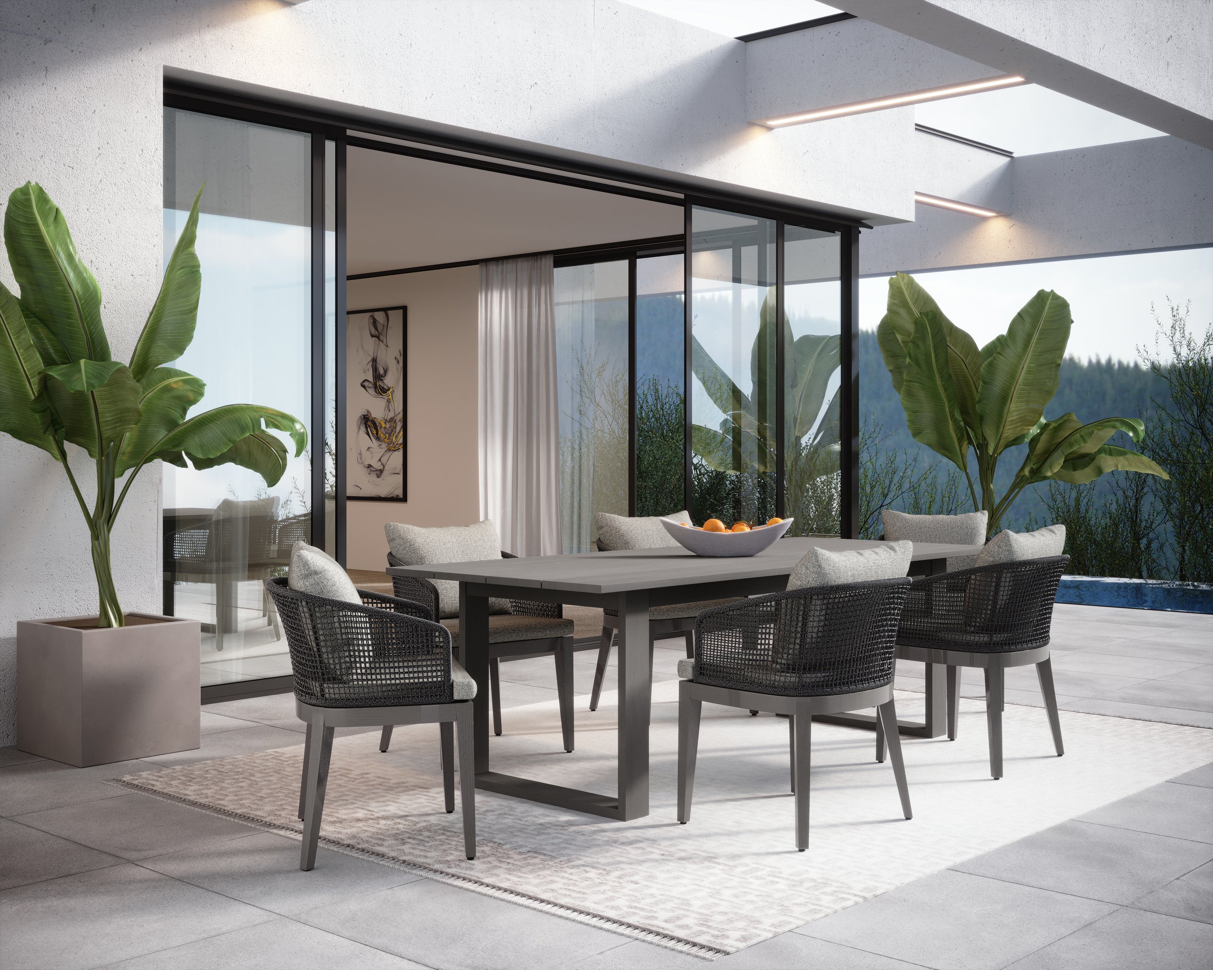 Capri Dining Armchair - Natural - Gracebay Grey