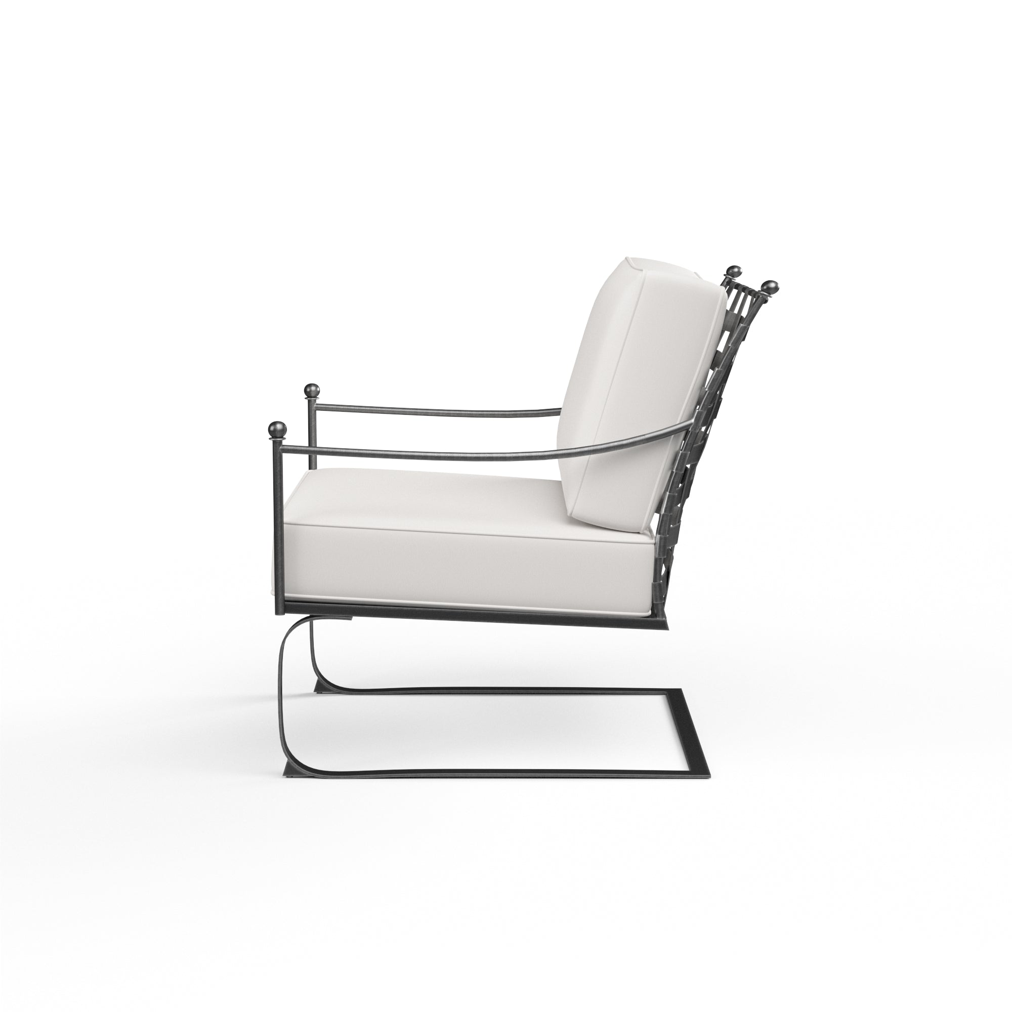 Provence Club Rocker in Canvas White w/ Self Welt