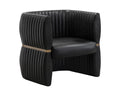 Tryor Lounge Chair - Vintage Black Night Leather