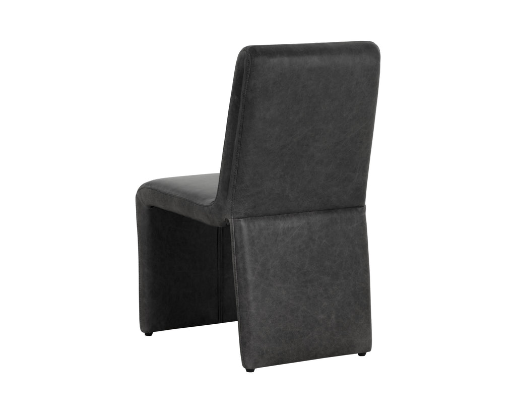 Cascata Dining Chair - Marseille Black Leather
