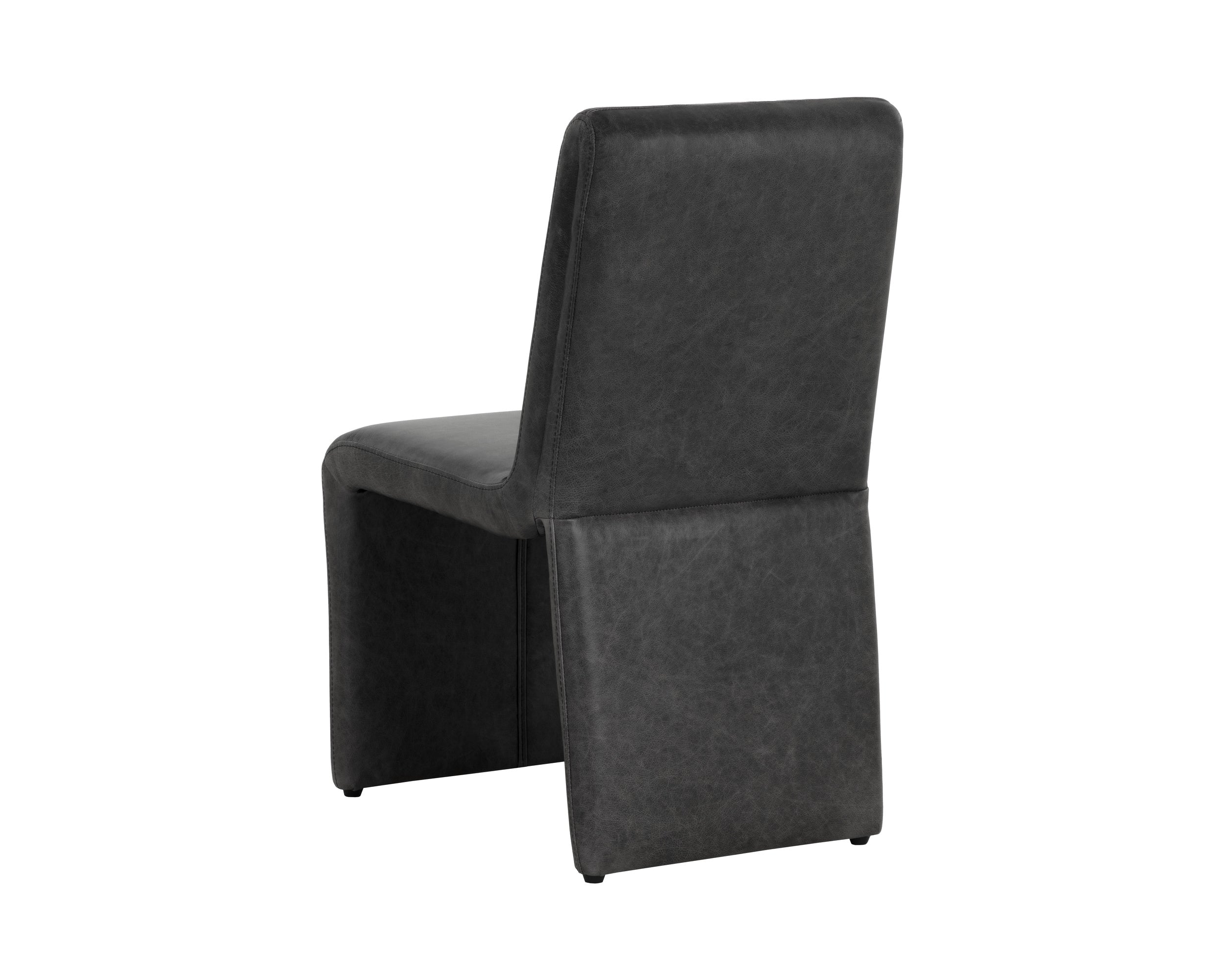 Cascata Dining Chair - Marseille Black Leather