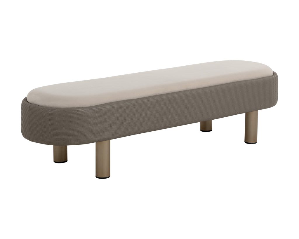 Odella Bench - Meg Taupe / Porcini Taupe