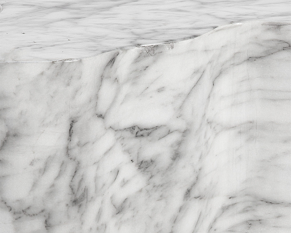 Ava Side Table - Large - Marble Look