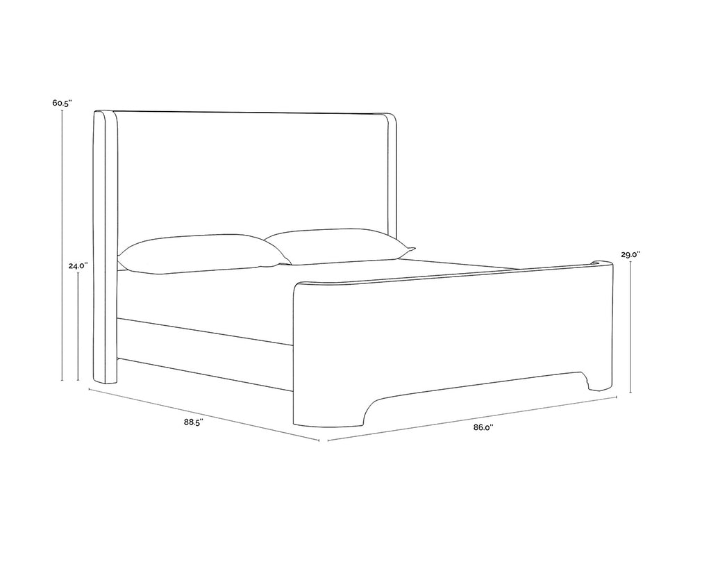 Ives Bed - King - Copenhagen White