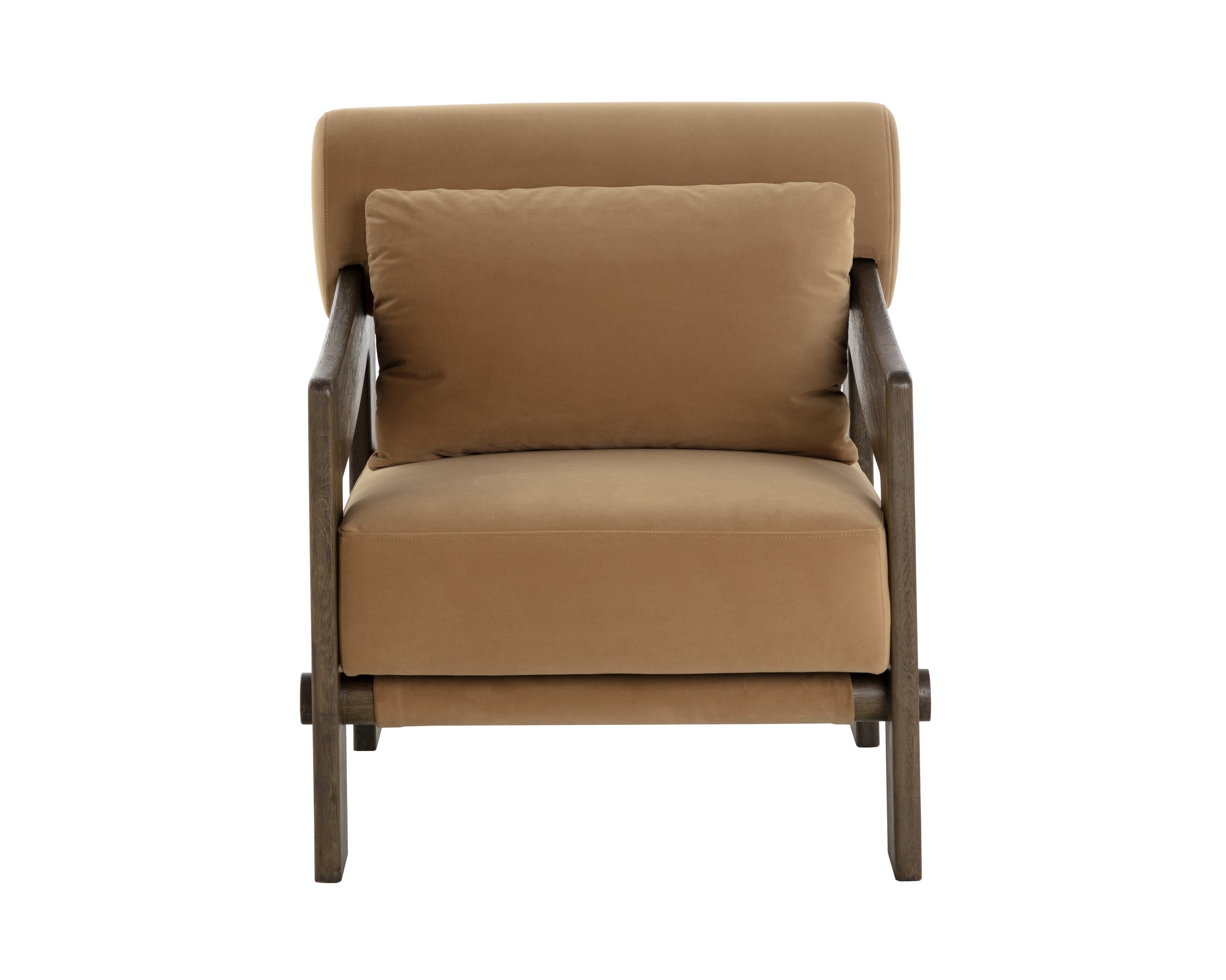 Reizo Lounge Chair - Distressed Brown - Kona Camel