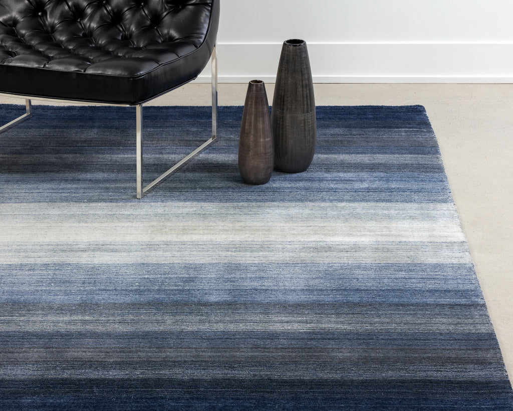 Lagos Hand-Loomed Rug - Blue - 8' X 10'