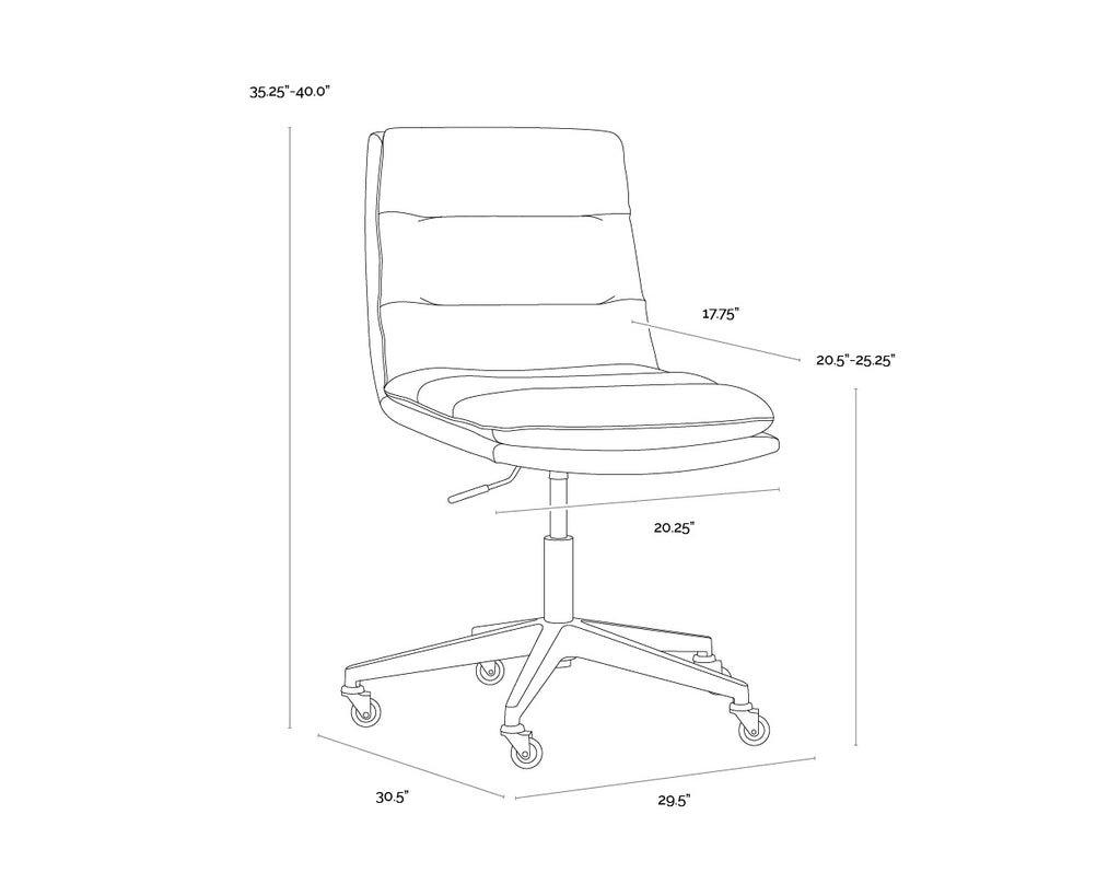 Stinson Office Chair - Bravo Cognac