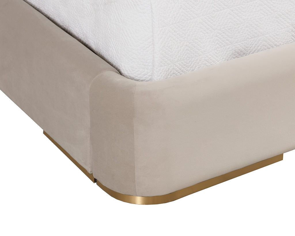 Clarimond Bed - King - Hailey Moon / Meg Taupe