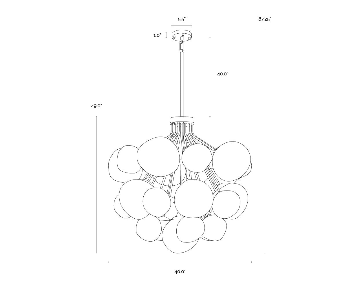 Dionis Chandelier - Round