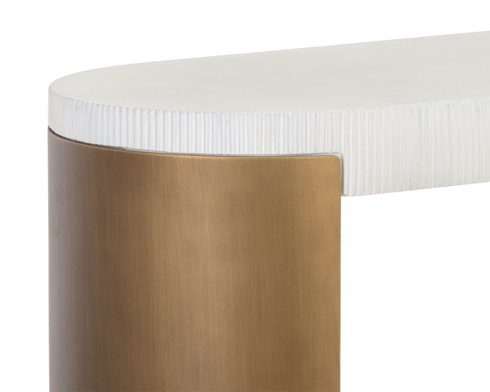 Cavette Console Table - White