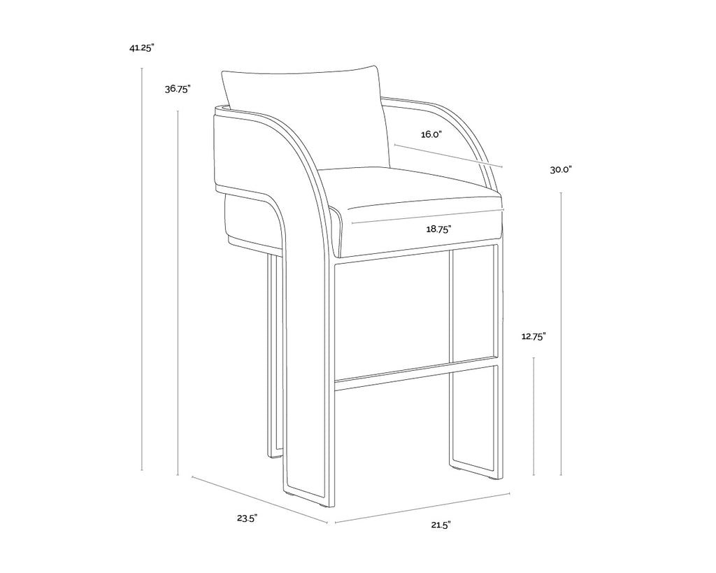 Baz Barstool - Napa Beige