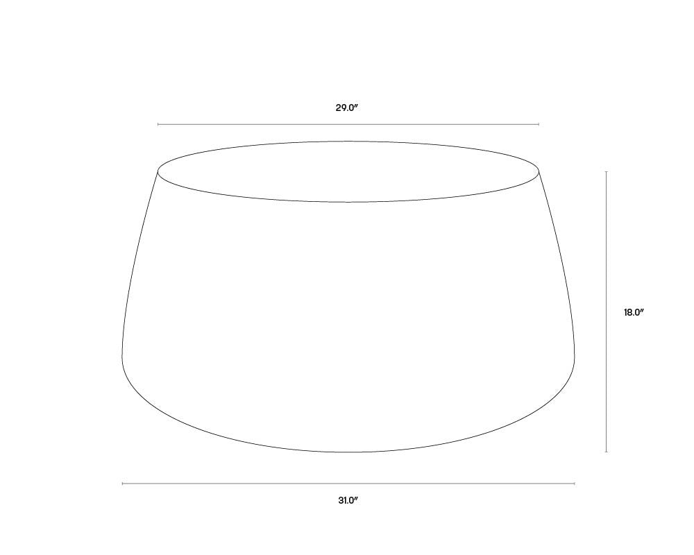 Aries Coffee Table - Black Ombre