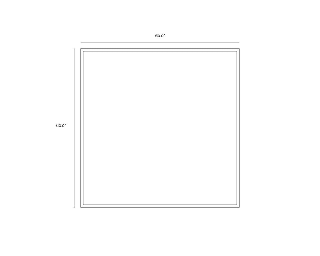 In A Maze - 60" X 60" - Gold Floater Frame