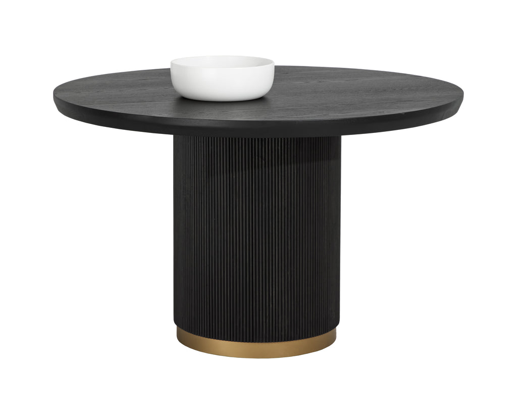 Kalla Dining Table - Round - Charcoal - 48"