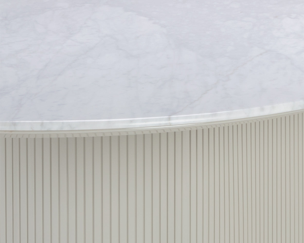 Paloma Dining Table - Oval - White Marble - 84"