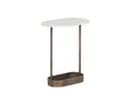 Eden End Table - White Marble