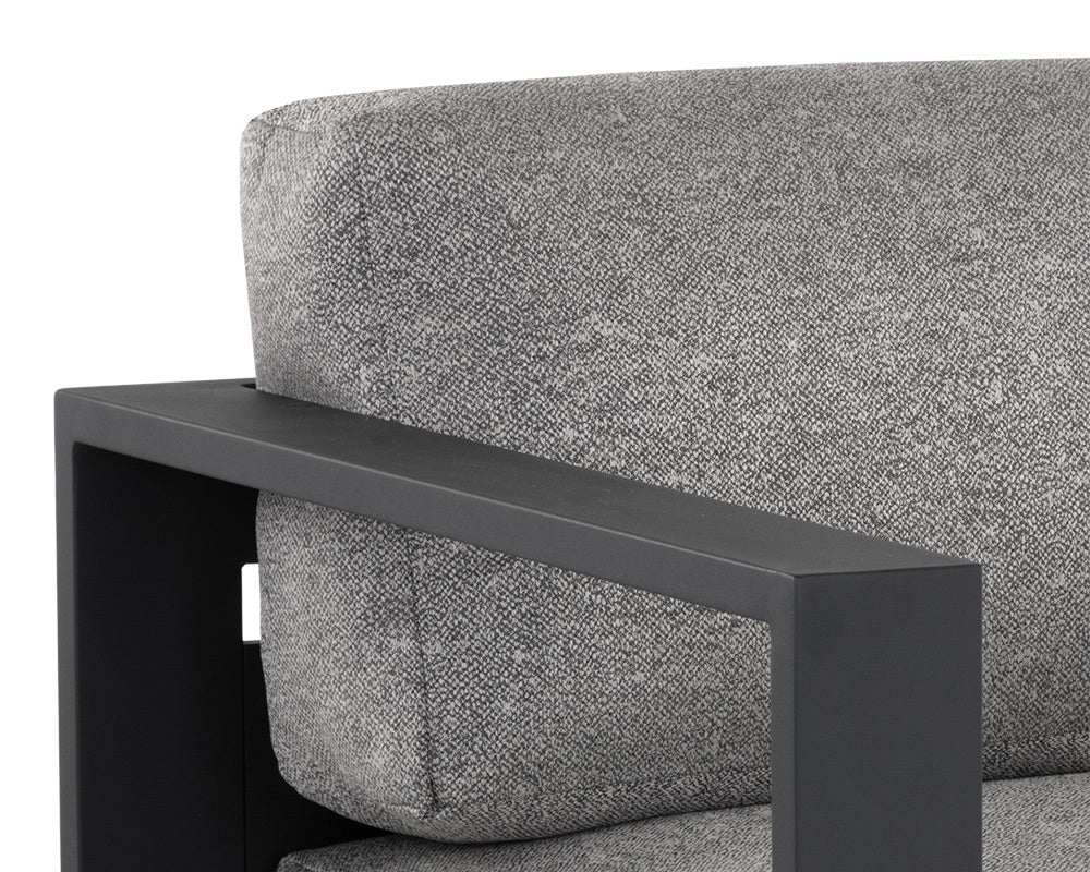 Tavira Armchair - Charcoal - Lanikai Salt And Pepper