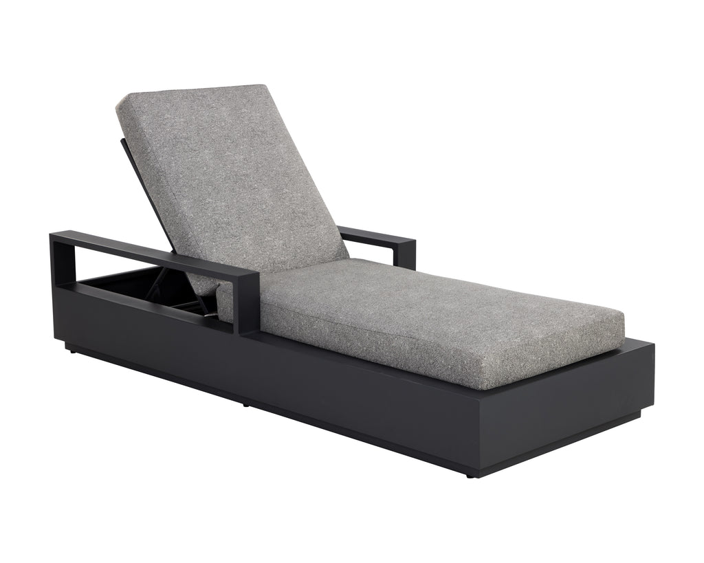 Tavira Lounger - Charcoal - Lanikai Salt And Pepper