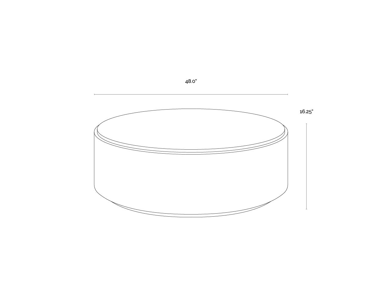 Oberon Coffee Table - Small