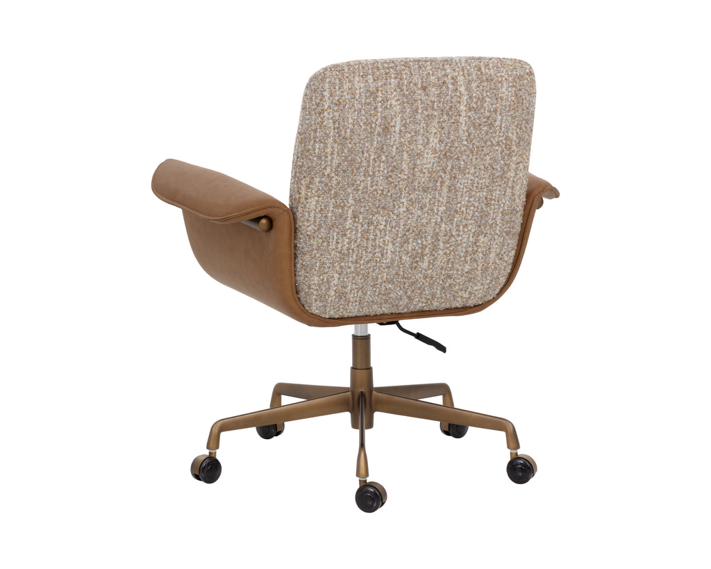 Lomax Office Chair - Holden Dusty Greige / Milliken Cognac