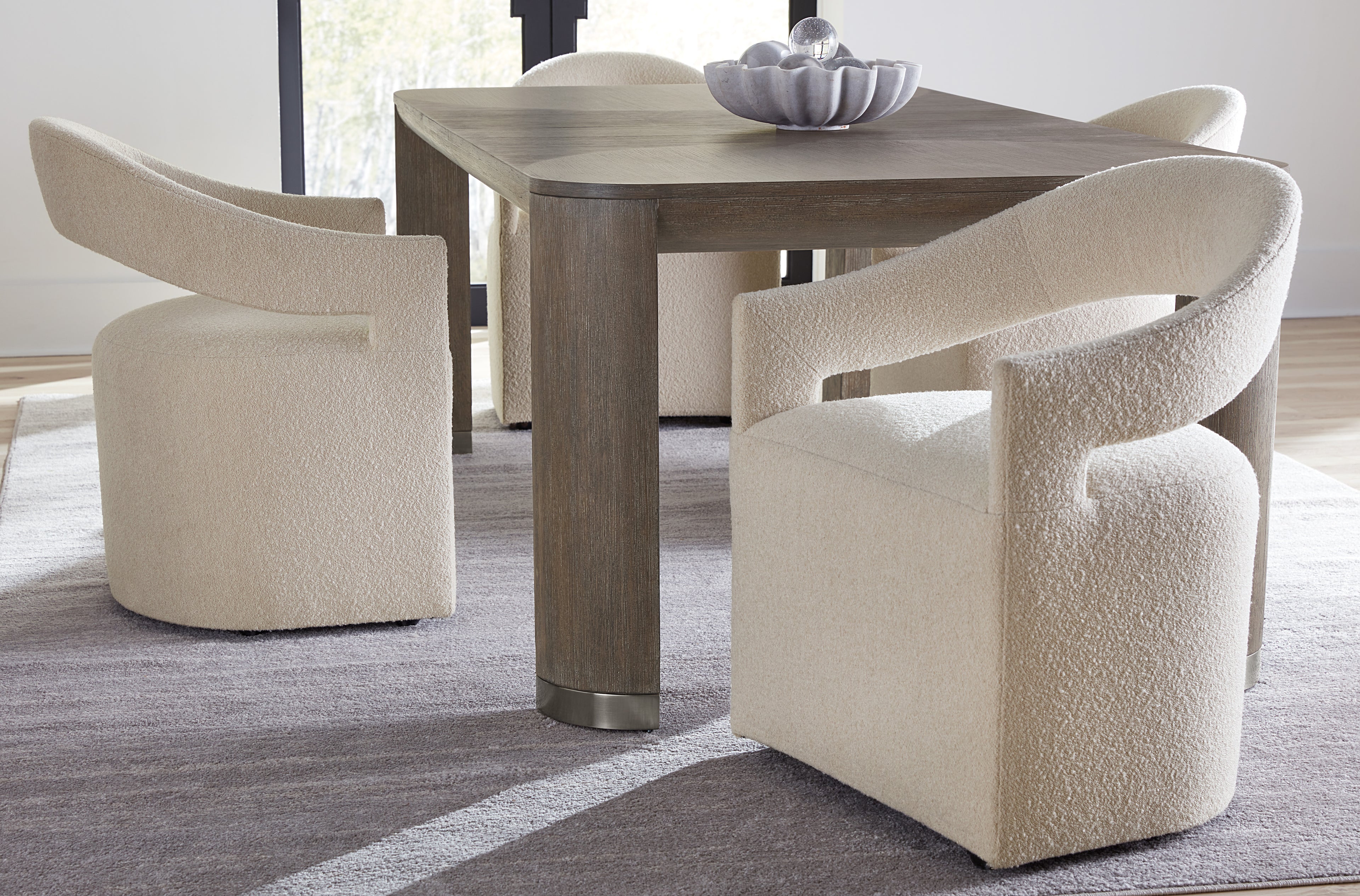 Modern Mood Upholstered Arm Chair | White