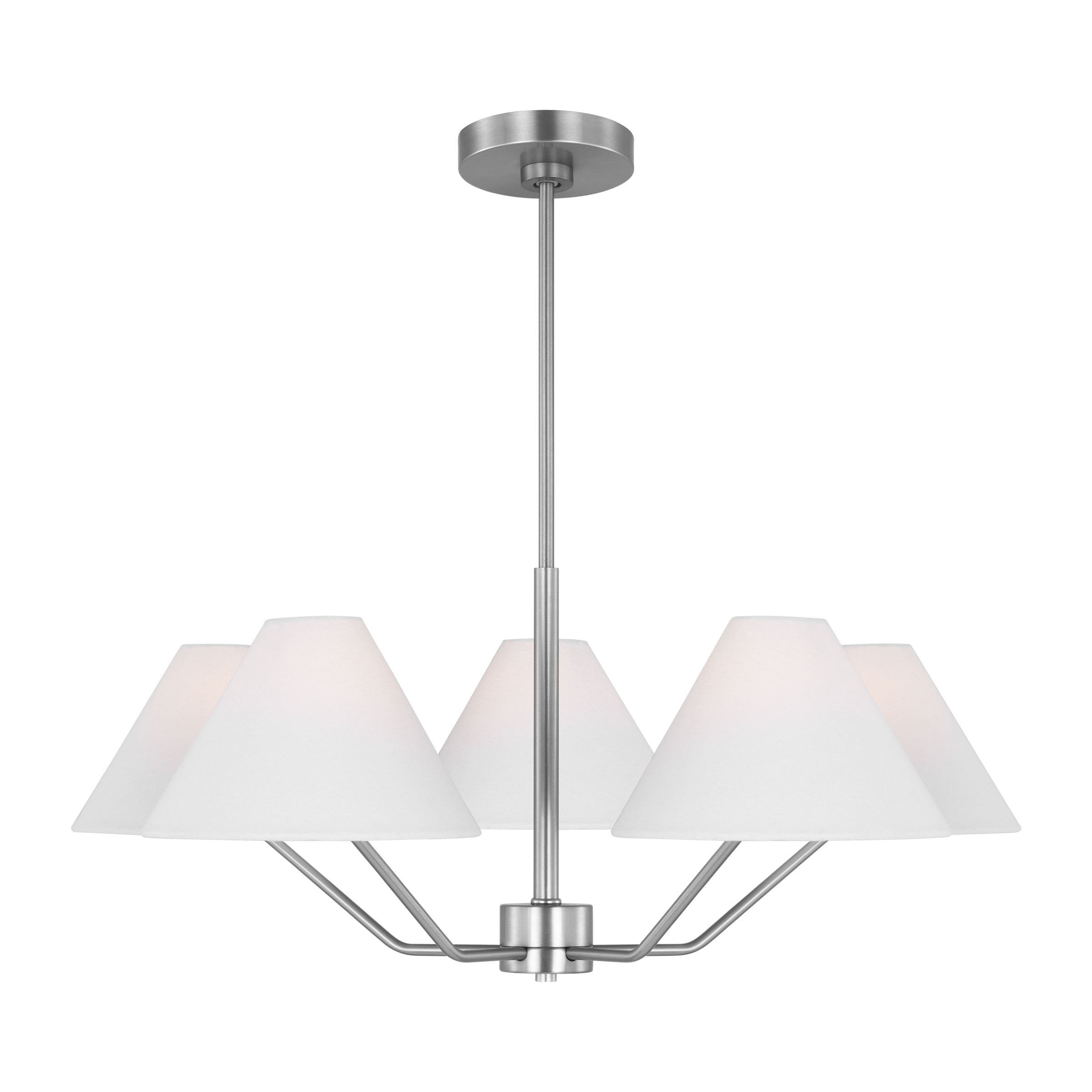 Burke Medium Chandelier Brushed Steel