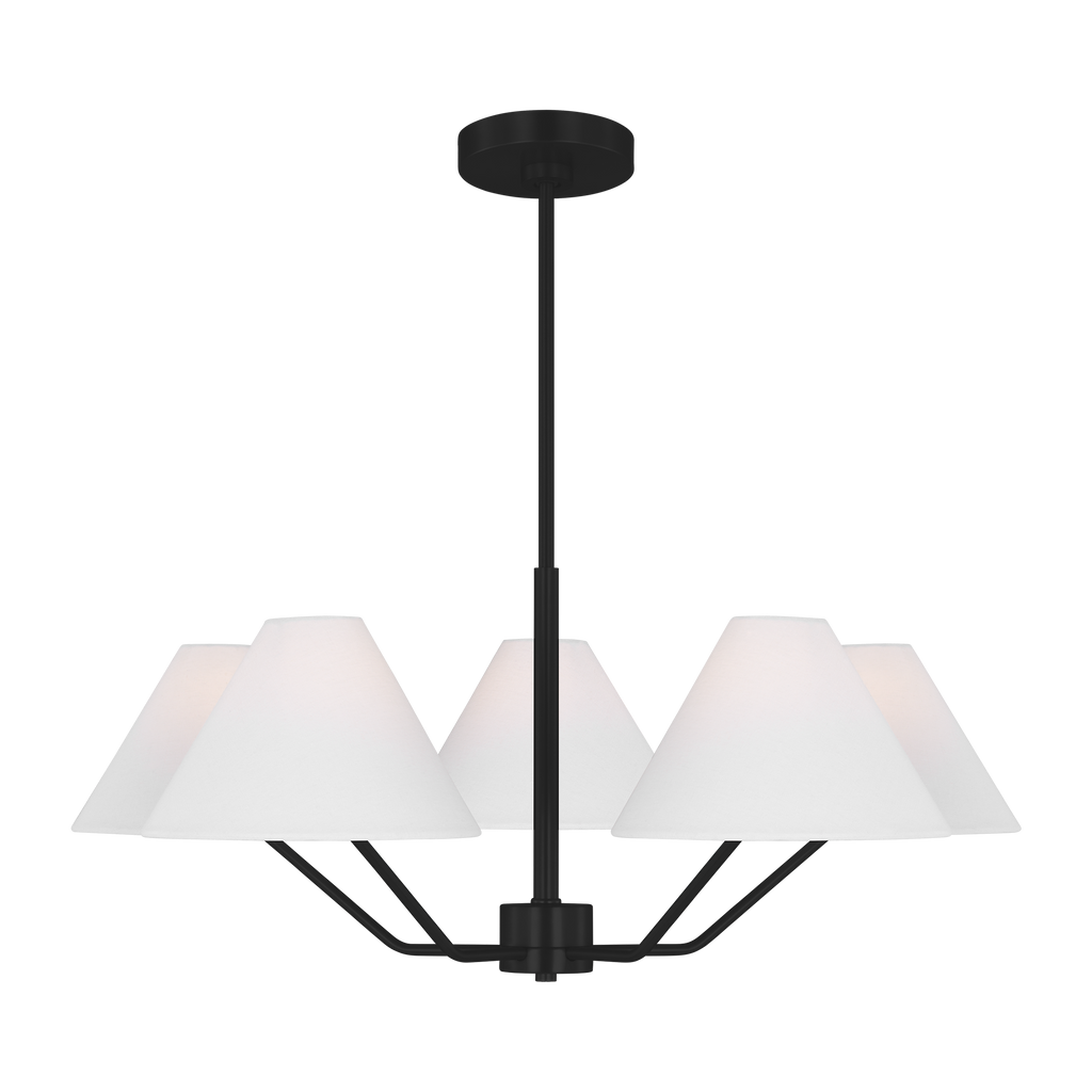 Burke Medium Chandelier Midnight Black