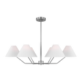 Burke Large Chandelier Brushed Steel